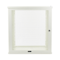 Linkedpro LW-06-05-12-UW Wall Mount Enclosure, 19in, Perforated Door, 12 RU, 13.15 in (334 mm) Work Depth, White. Shipped fully ASSEMBLED.