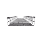 Charofil MG-50-433EZ Wire Mesh Cable Tray, Electro Galvanized, up to 210 UTP Cat6 Cables, Section 9.84ft (3m), 2.6"/3.94" (66/200mm) Width