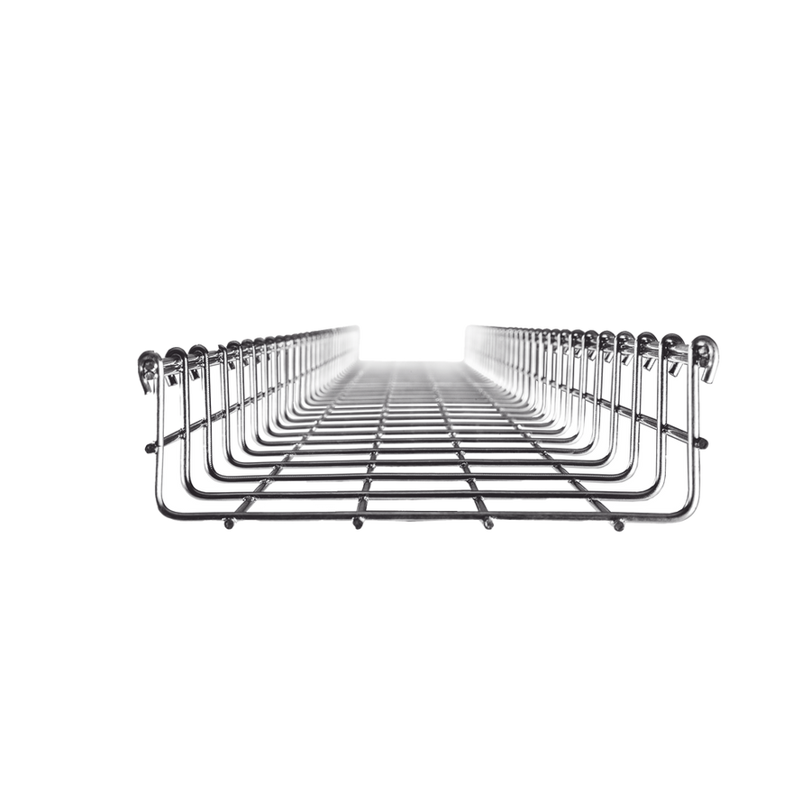 Charofil MG-50-433EZ Wire Mesh Cable Tray, Electro Galvanized, up to 210 UTP Cat6 Cables, Section 9.84ft (3m), 2.6"/3.94" (66/200mm) Width