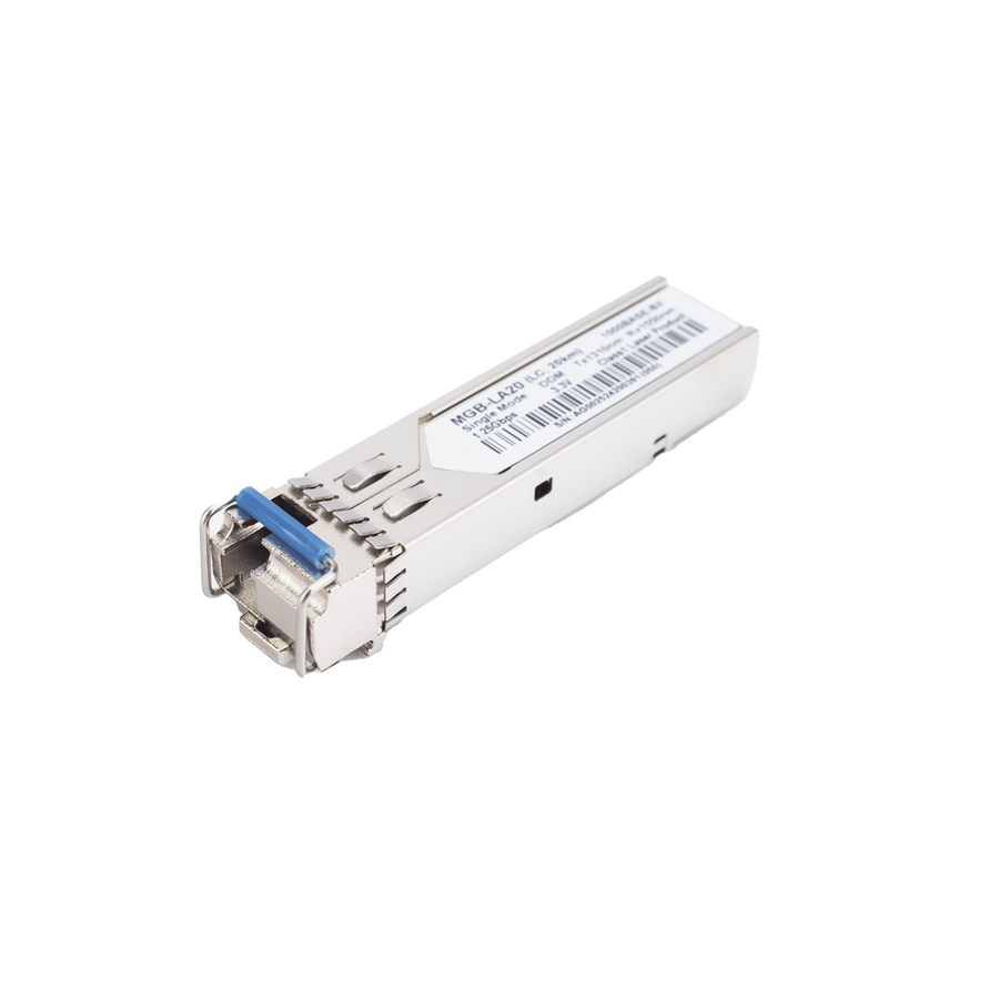 Planet MGB-LA20 WDM Transceiver mini-Gbic SFP 1G LC TX:1310nm RX:1550 for Mono Mode Fiber 20 Km, (Requires MGB-LB20)
