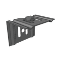 Charofil ML-MEC-50EZ Wall Mounting Bracket, 1.97in (50 mm) , Zinc Electro-plated