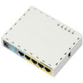 MikroTik RB750UPR2 RouterBOARD hEX PoE Lite with 650MHz CPU, 64MB RAM, 5x LAN ports, USB, RouterOS L4, plastic case, PSU