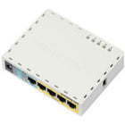 MikroTik RB750UPR2 RouterBOARD hEX PoE Lite with 650MHz CPU, 64MB RAM, 5x LAN ports, USB, RouterOS L4, plastic case, PSU