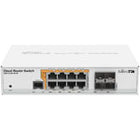 MikroTik CRS112-8P-4S-IN Cloud Router Switch 112-8P-4S-IN with QCA8511 400MHz CPU, 128MB RAM, 8x Gigabit LAN with PoE-Out, 4x SFP, RouterOS L5, desktop case, PSU