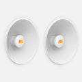 Mimosa N5-X20-2PACK 4.9-6.4GHz Modular Twist-on Dual-slant Antenna, 250mm Dish
