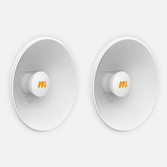 Mimosa N5-X20-2PACK 4.9-6.4GHz Modular Twist-on Dual-slant Antenna, 250mm Dish