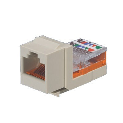 Panduit NK5E88MIWY Jack Module Leadframe, Keystone, Category 5e, 8 Positions and 8 Cables - Off White