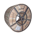 Linkedpro By Fiberhome LPOC-ADSS-48C-S100/4KM 13,000 ft / 4 km ADSS Aerial Fiber Optic Cable Drum / G.652D Single-Mode, 48 Fibers, Outdoor Black Jacket, 328 ft (100 m) Span Rating