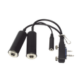Icom OPC2401 Headset adapter with PTT socket for Radios ICOM A16 Aviation Radios