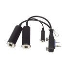 Icom OPC2401 Headset adapter with PTT socket for Radios ICOM A16 Aviation Radios