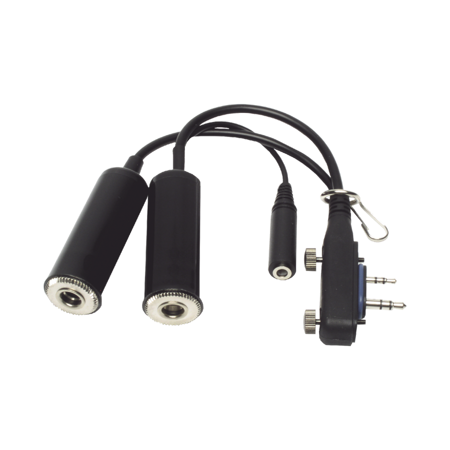 Icom OPC2401 Headset adapter with PTT socket for Radios ICOM A16 Aviation Radios