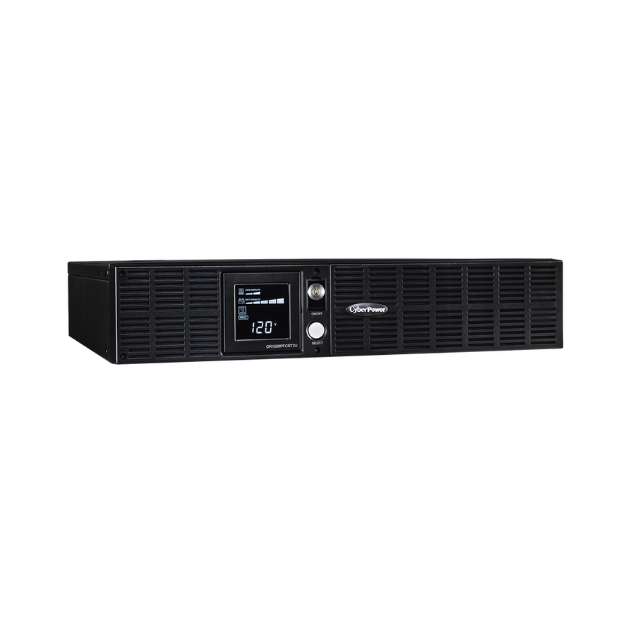 Cyberpower OR1500PFCRT2U 1500VA / 1050W PFC Sinewave UPS Series, Multifunction LCD, Automatic Voltage Regulator (AVR), Convertible Tower Rack 2U, 8 Connectors NEMA 20-R, Protection for RJ11/RJ45/Coax, USB/serial(2)