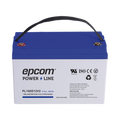 Epcom Powerline PL100D12V2 12 VDC Battery / 100 Ah / UL / AGM-VRLA Technology / DEEP CYCLE / For use in photovoltaic and emergency applications / T4 Terminals