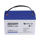 Epcom Powerline PL100D12V2 12 VDC Battery / 100 Ah / UL / AGM-VRLA Technology / DEEP CYCLE / For use in photovoltaic and emergency applications / T4 Terminals