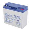 Epcom Powerline PL-18-12 Backup battery / 12 V, 18 Ah / UL / AGM-VRLA technology / For use in electronic equipment Intrusion alarms / Fire / Access control / Video Surveillance / M5 (HEX) screw terminals.