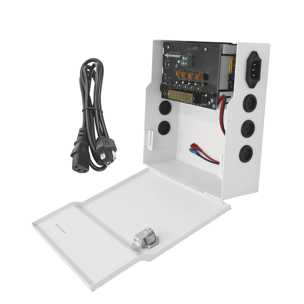 Epcom Powerline PLK12DC4ABK Professional Power Supply 12 Vdc @ 4 A / Up to 4 Cameras / With Backup Battery Capacity / Requires Battery / Input Voltage: 96-264 Vac