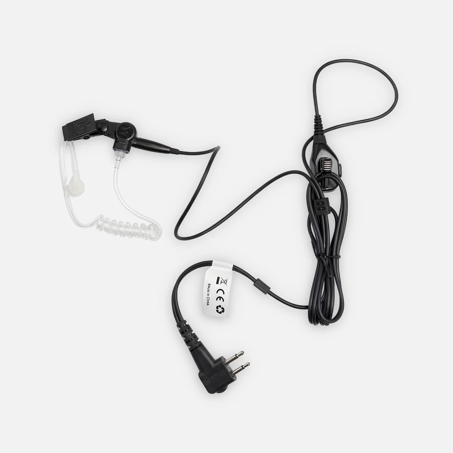 Motorola PMLN6530A 10PK 2Wire Surveillance Kit Clear Translucent Tube Black