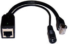 Tycon Passive PoE Injector. Injects DC Power to RJ45 Socket pins 4,5 (+) and 7,8(-). Shielded