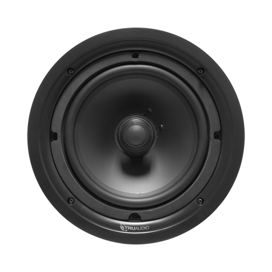 Truaudio PP-6 Phantom Series, 2-way in-ceiling speaker, 6.5 IN injected poly woofer, 1IN silk dome swivel tweeter, 5-90 watts, 8 Ohms