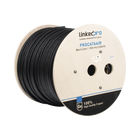 Linkedpro PRO-CAT-6-AIR Cat6 FTP cable for outdoor, black, 1000 ft (305 m), for video surveillance applications, data networks. Aerial Installations