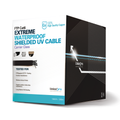 Linkedpro PRO-CAT-6-EXT-LITE Cat6 UTP cable for outdoor, black, 1000 ft (305 m), unshielded, for video surveillance applications, data networks.