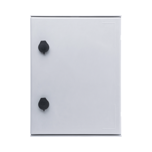 Precision PST-3040-20P Single Door Polyester Wall Mount Enclosure (11.81 x 15.74 x 7.87 In). And Plastic Backplate for equipment assembly.