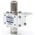 PolyPhaser IS-B50HN-C2 DC Block Coaxial Lightning Protector, 125-1000MHz, 1200VDC, Bulkhead mount, N-Female to N-Female