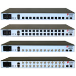 Positron Access Solutions GAM-24-C G.hn Access Multiplexer (GAM) with 24x Coaxial ports and 2x 10Gbps SFP+ ports, AC 110-220V Power Input