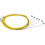 Primus Cable FB34-5734-S6L3 Fiber Optic Pigtail Cable, LC/UPC, 6 Strand, Single Mode, 9/125, Tight Buffer with Overall Outer Jacket, 3 Meter. NCNR SOI, MOQ may apply