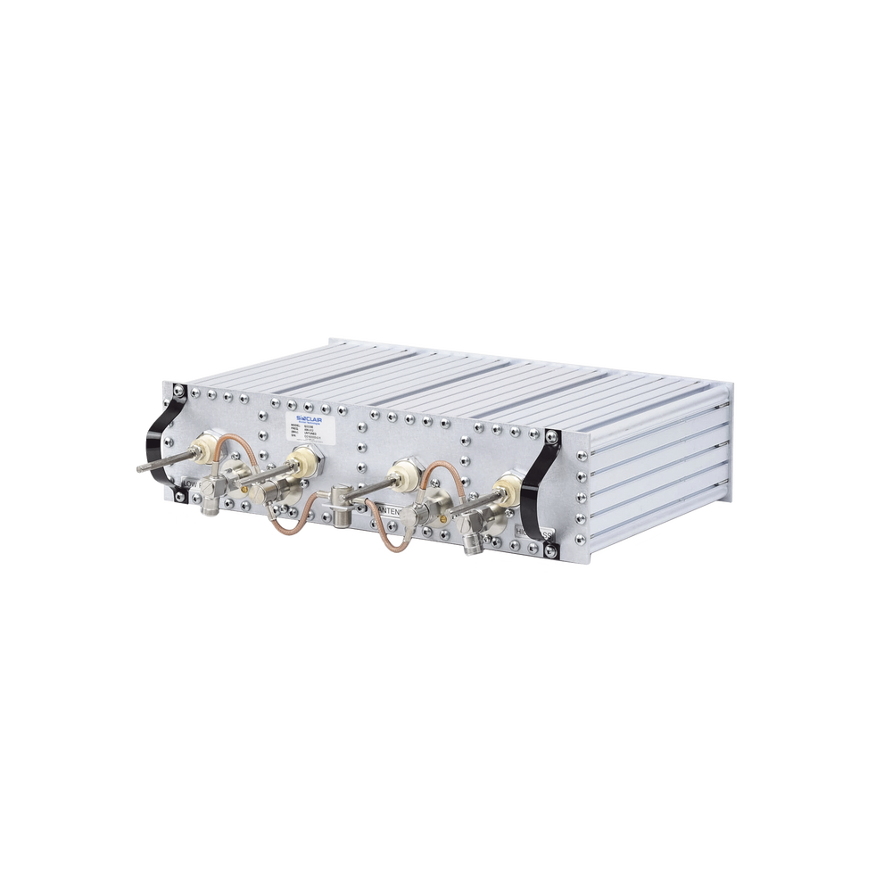 Sinclair Q3220-E Band Pass-Band Reject Duplexer, 406-512 MHz, 4 Cavities on 4" by side, 5 MHz Split, 350 Watt, N Fem.