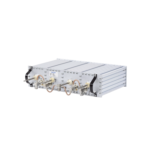 Sinclair Q3220-E Band Pass-Band Reject Duplexer, 406-512 MHz, 4 Cavities on 4" by side, 5 MHz Split, 350 Watt, N Fem.