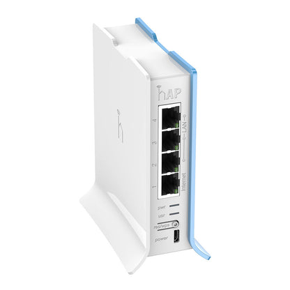 Mikrotik hAP Lite 32MB 4xLAN built-in 2.4Ghz 802.11b/g/n 2x2 OSL4 integrated antennas