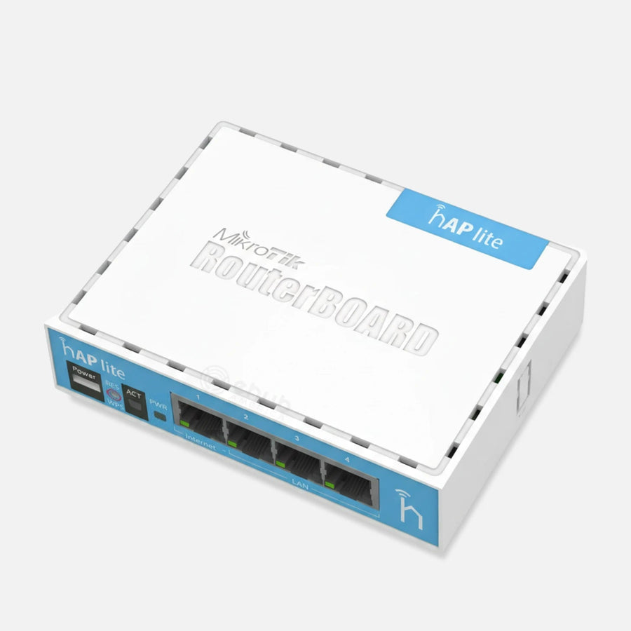 MikroTik RB941-2ND hAP Lite 300Mbps 4-Port Wi-Fi 4 Router 650MHz