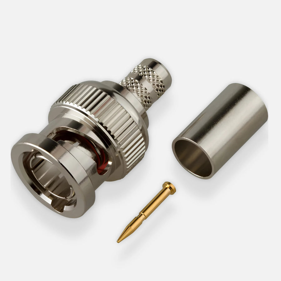 RF Industries RFB-1707-D (5-Pack) 75 Ohm BNC Male Crimp RF Connector