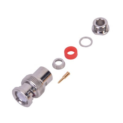 RF Industries RFB-1100-2 BNC Male Connector to clamp on RG-58/U, RG-142/U Cables,