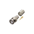 RF Industries RFB-1106-I BNC Male Connector to crimp on RG-8/U, LMR-400, 9913, CNT-400 Cables, Nickel/ Gold/ PTFE.