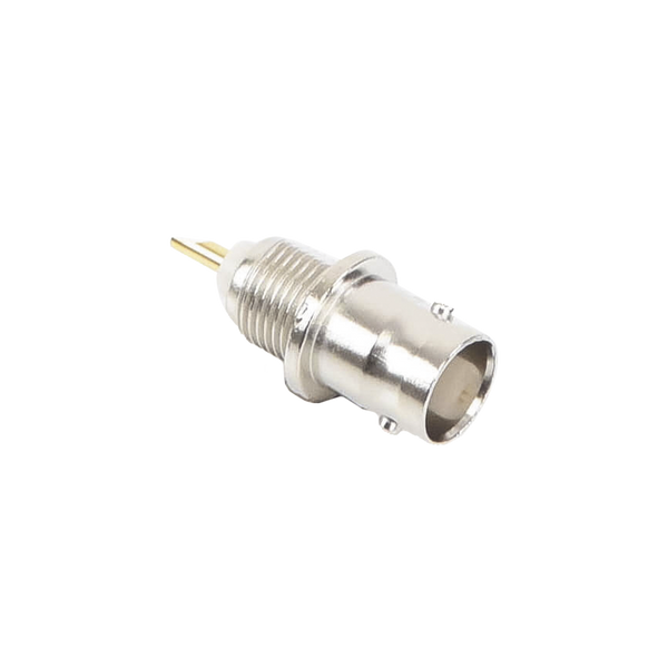 RF Industries RFB-1116 BNC 50 OHM Female Bulkhead, Front Mount, with D-Flat, No Solder Cup, with Lock-washer, N,G,T