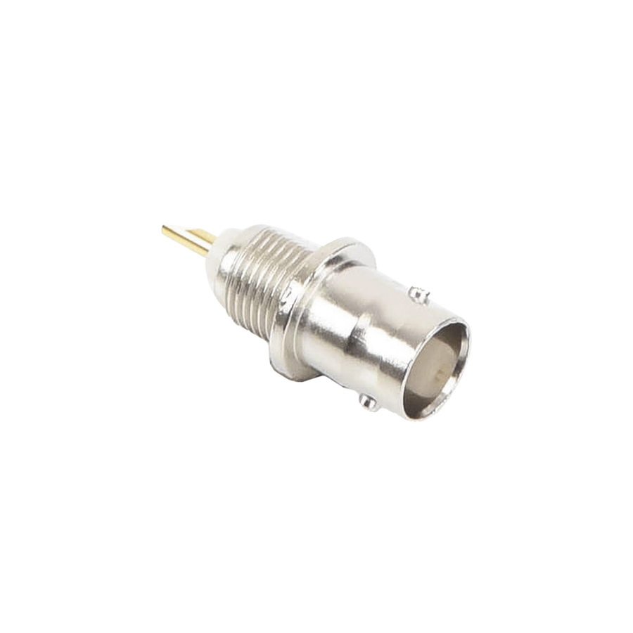 RF Industries RFB-1116 BNC 50 OHM Female Bulkhead, Front Mount, with D-Flat, No Solder Cup, with Lock-washer, N,G,T