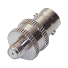 RF Industries RFB-1142-4 Adapter on Line from BNC Female Connector to SMA Short Female Connector for Cellular Motorola, Nickel/ Gold/ PTFE.