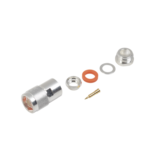 RF Industries RFN-1002-1SI N Male Connector to Clamp on 9913, 7810A, 8214, CNT-400, RG8/U-SYS, RFLASH-1113 Cable.