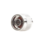 RF Industries RFN-1005-2N N Male Connector for Crimp on RG-58/U, RG-142/U, LMR-195 Cables, Nickel/ Gold/ PTFE.