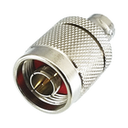 RF Industries RFN-1037-1 Straight Adapter from N Male to BNC Female Connector, Silver/ Gold/ PTFE.