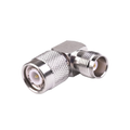RF Industries RFT-1227 Right Angle Adapter from TNC Female Connector to TNC Male, Nickel/ Gold/ PTFE.