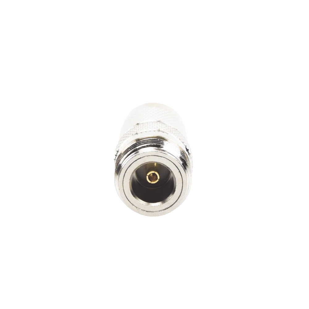 RF Industries RFT-1234 Straight Adaptor from TNC Male to N Female Connector, Nickel/ Gold/ PTFE.