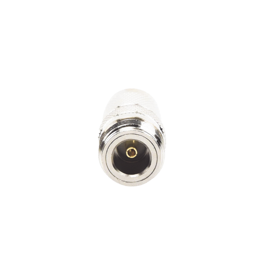 RF Industries RFT-1234 Straight Adaptor from TNC Male to N Female Connector, Nickel/ Gold/ PTFE.
