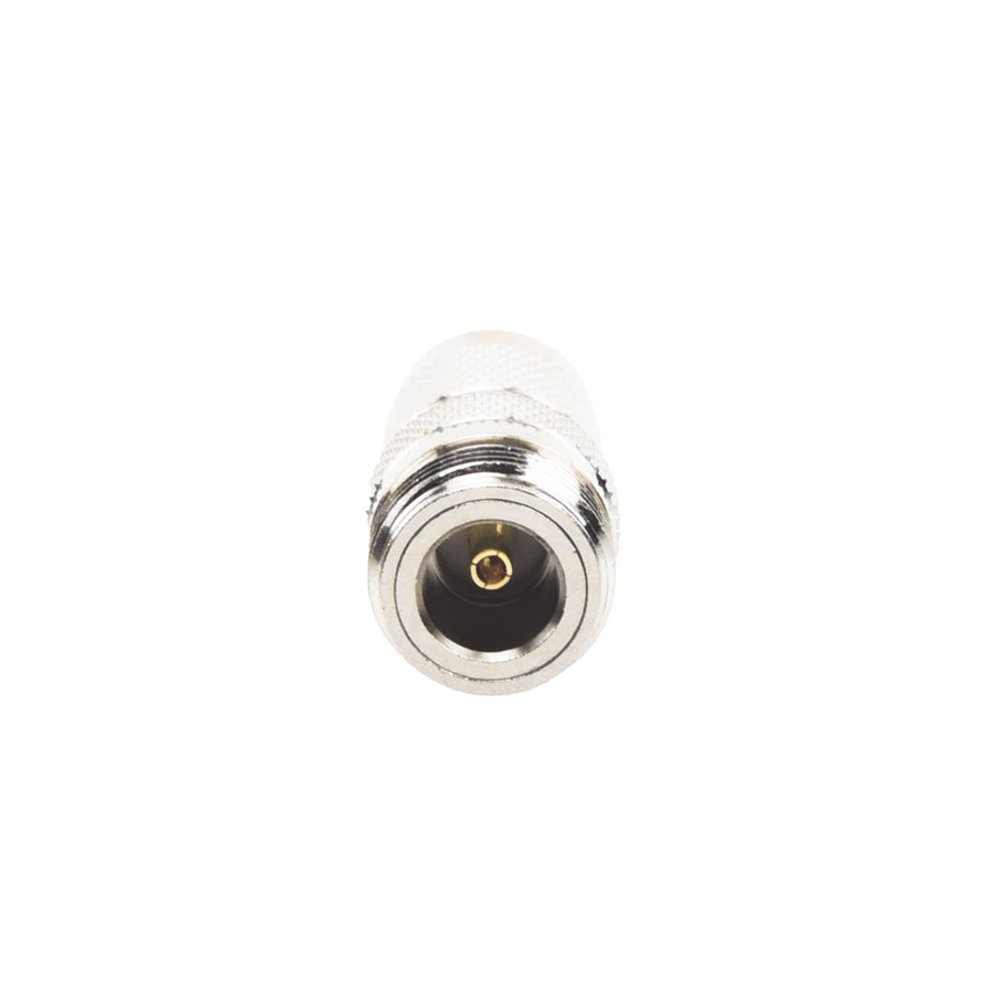 RF Industries RFT-1234 Straight Adaptor from TNC Male to N Female Connector, Nickel/ Gold/ PTFE.