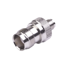 RF Industries RFT-1241-4 Straight Adapter from TNC Female Connector to SMA Female, Nickel/ Gold/ PTFE.
