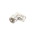 RF Industries RFU-532 Right Angle Adapter, from UHF Male (PL-259) to UHF Female (SO-239) Connector, Nickel/ Gold/ Delrin.