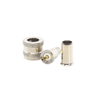 RF Industries RFU-600-1 Mini UHF Male Connector, 50 Ohm, to crimp on RG-58/U, RG-142/U cables, Nickel / Gold / PTFE.