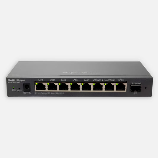 Reyee RG-EG209GS Cloud Managed Router 9 Gigabit ports, supports 2 WAN ethernet